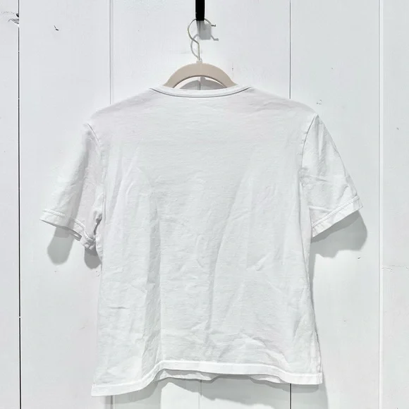 Chanel Coco Mark Star Embroidery T-Shirt In White Size Small - Picture 9 of 9